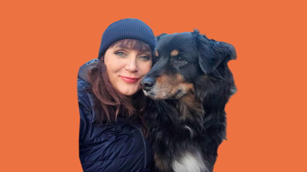 Niina Lahtinen ja Metku-koira